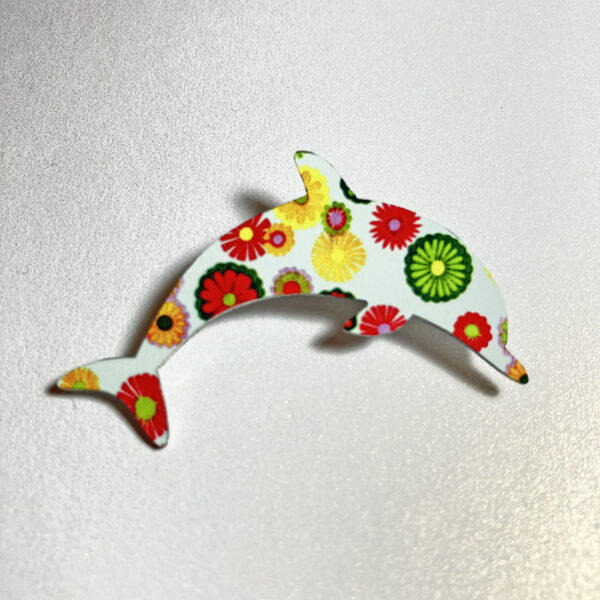 Floral Dolphin Brooch