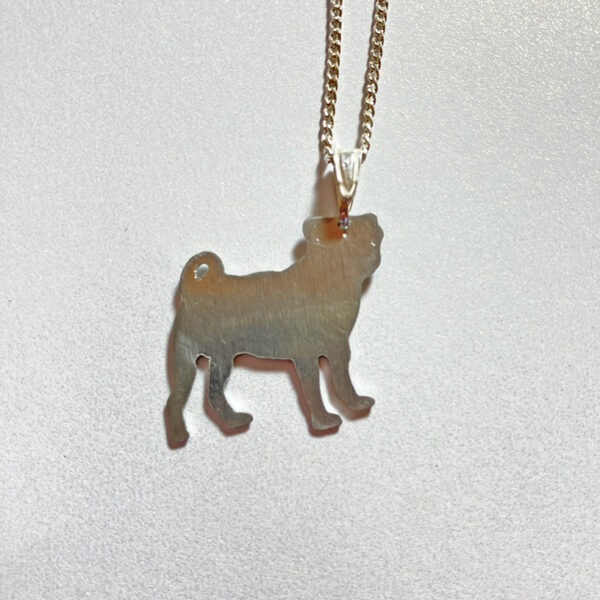 Retro Pug Dog Necklace - Image 2